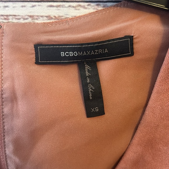 BCBG MaxAzria Cladiana Suede Peplum Top - Picture 9 of 16